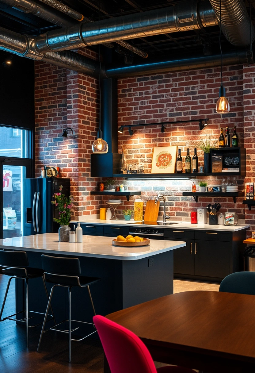 brick wall kitchen ideas 14