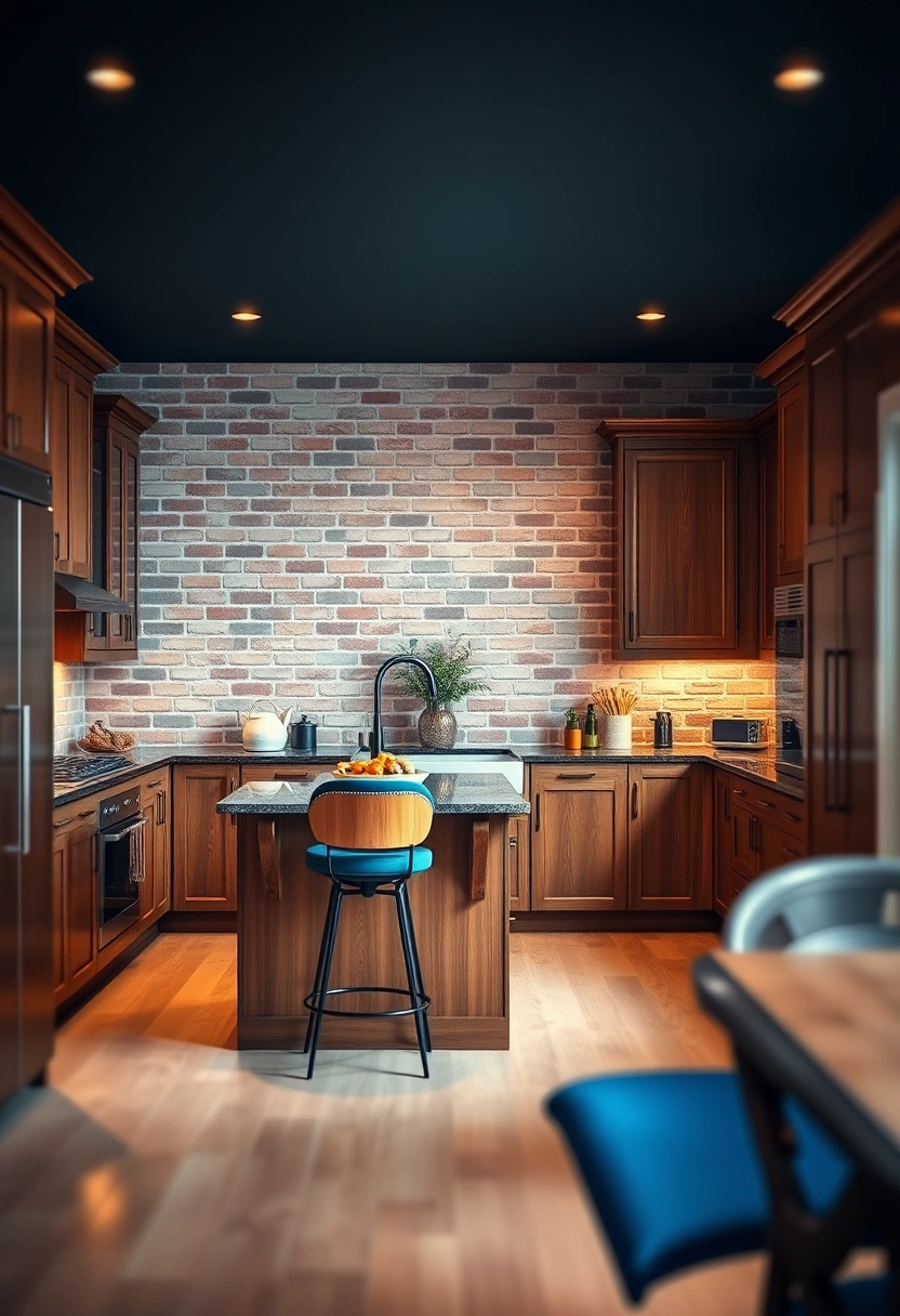 brick wall kitchen ideas 16