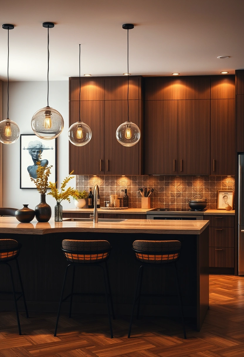 brown kitchen cabinets decor ideas 11