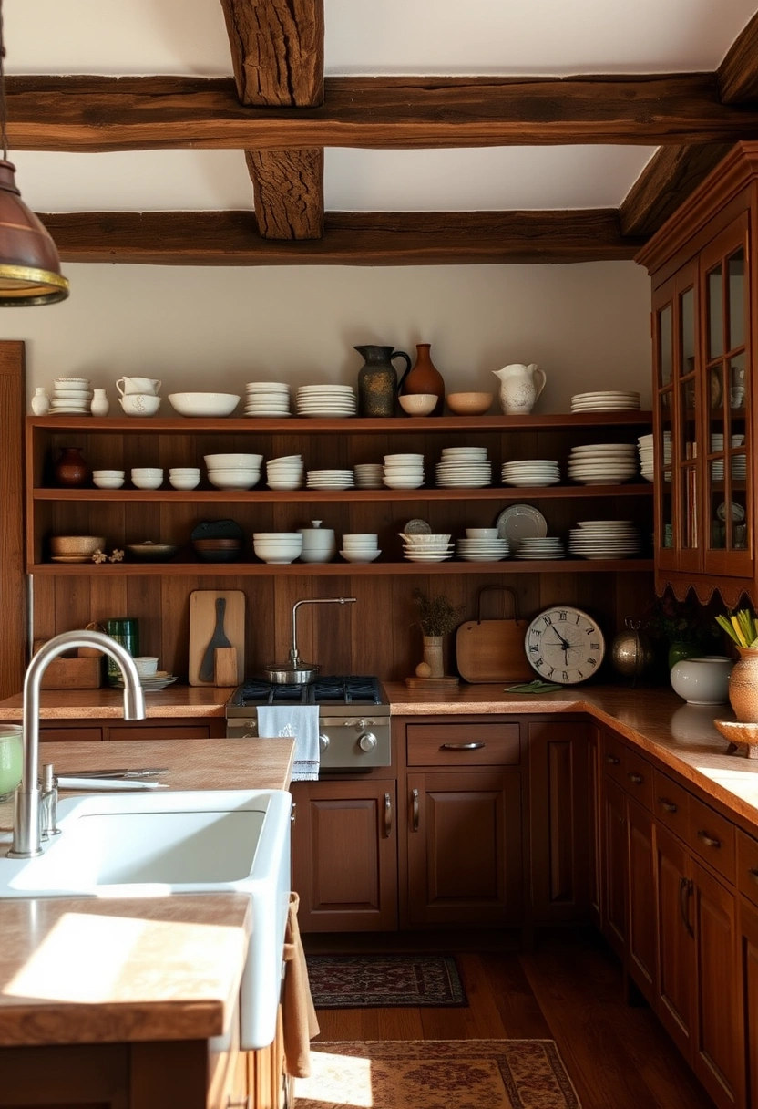 brown kitchen cabinets decor ideas 12