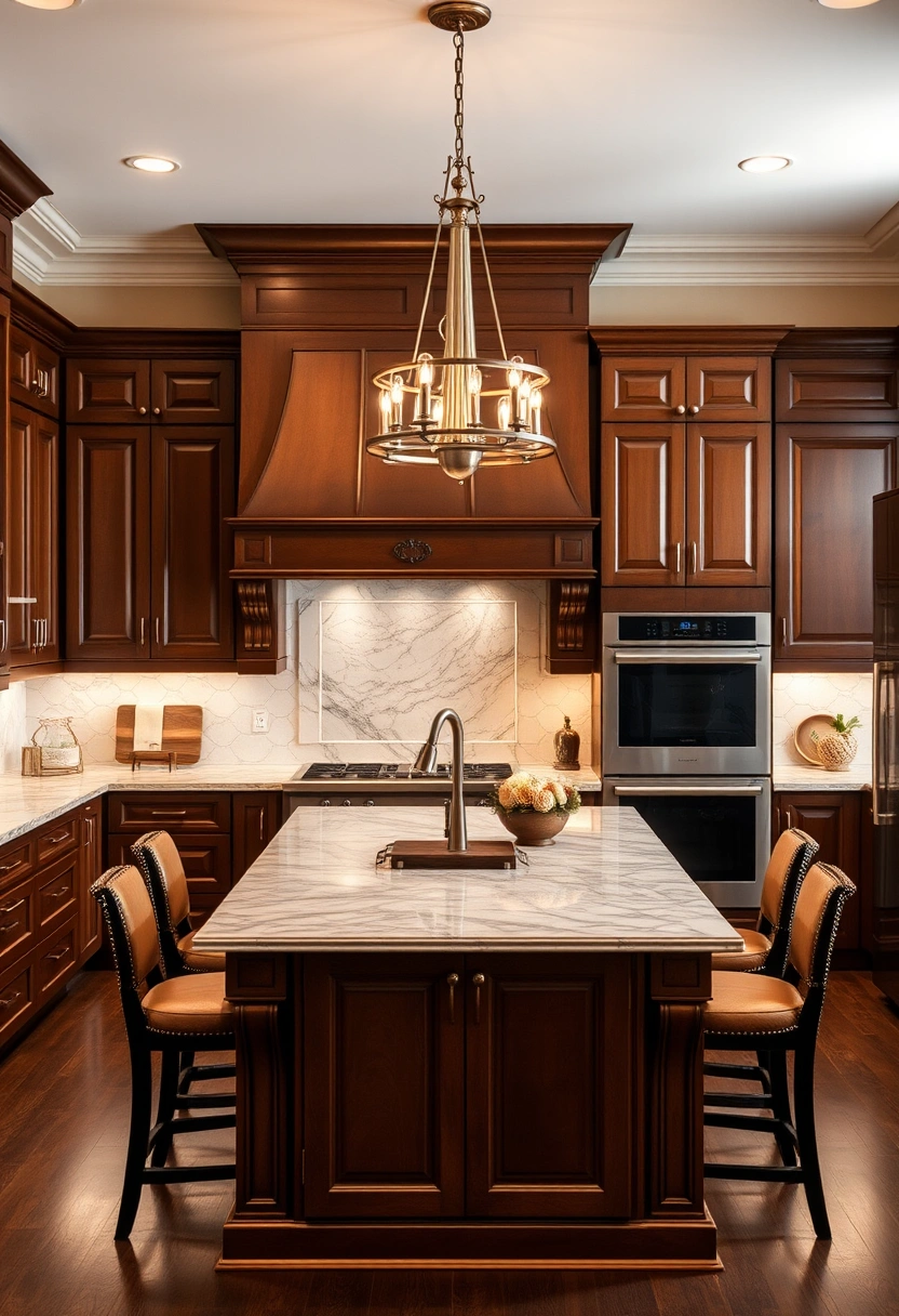 brown kitchen cabinets decor ideas 14