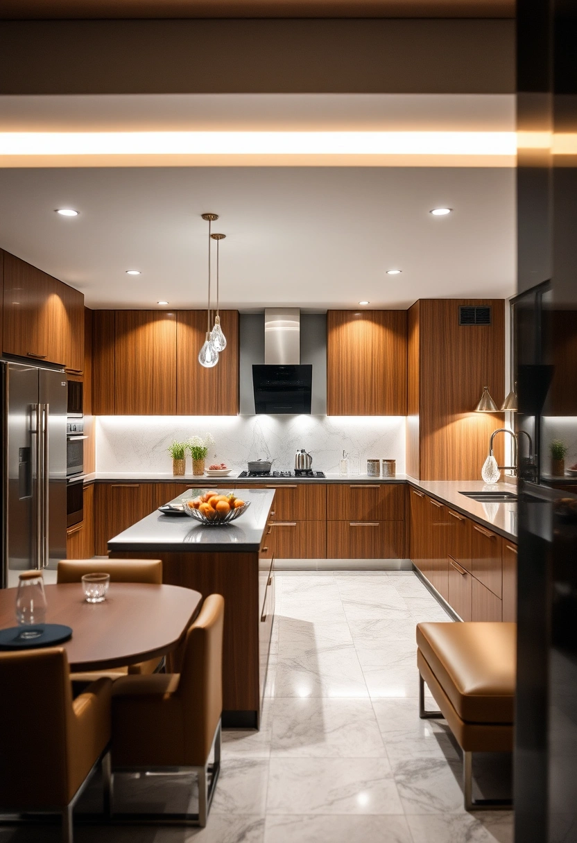 brown kitchen cabinets decor ideas 16