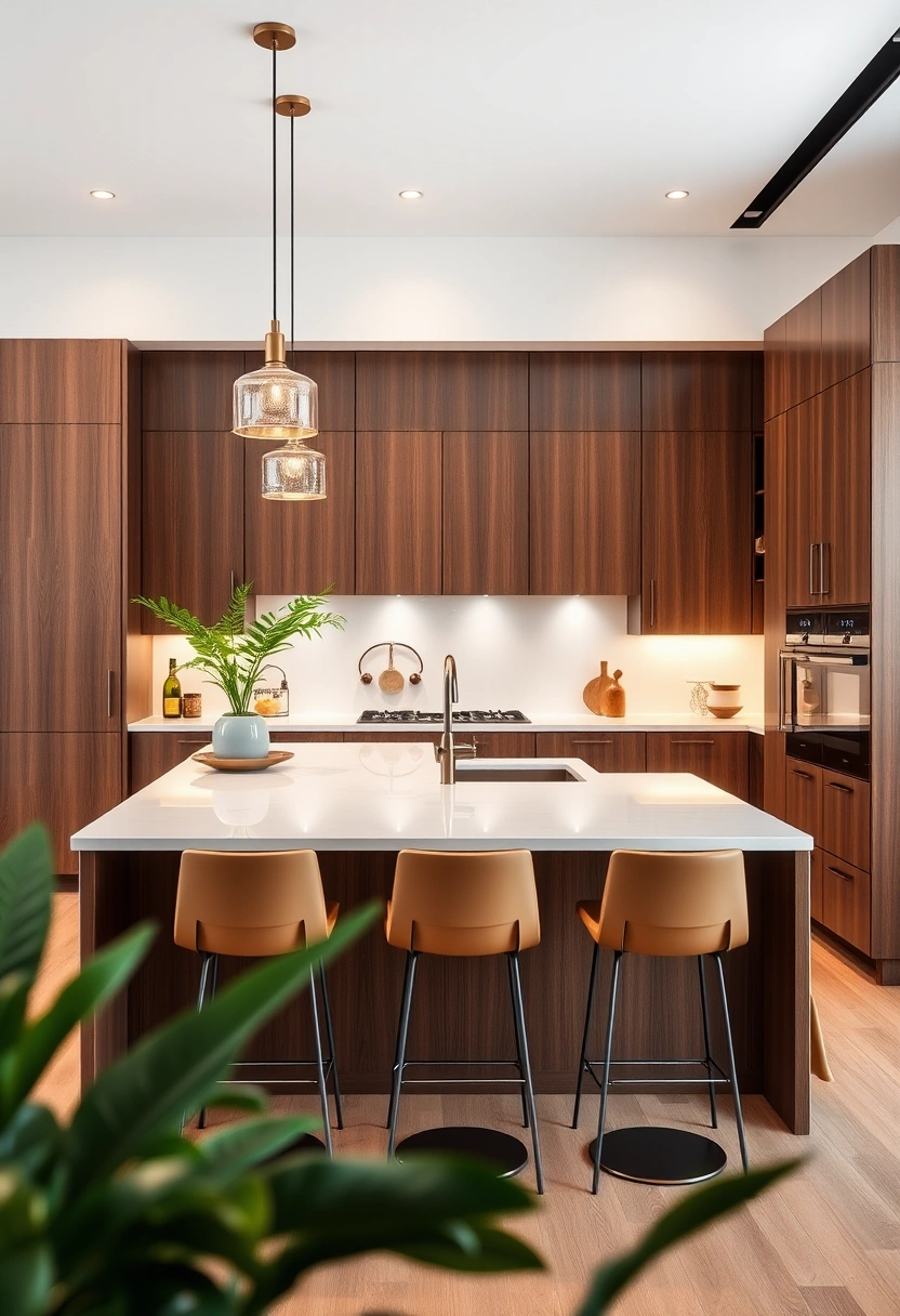 brown kitchen cabinets decor ideas 2