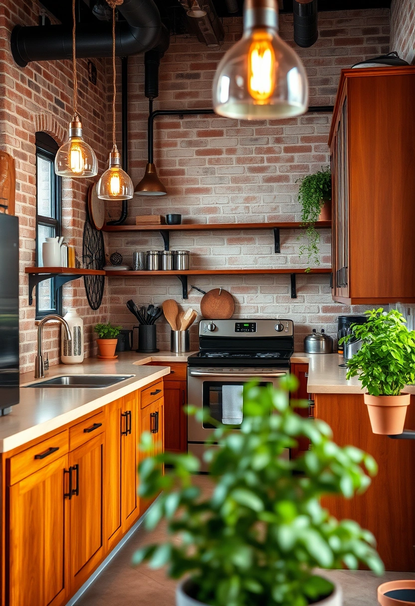 brown kitchen cabinets decor ideas 4