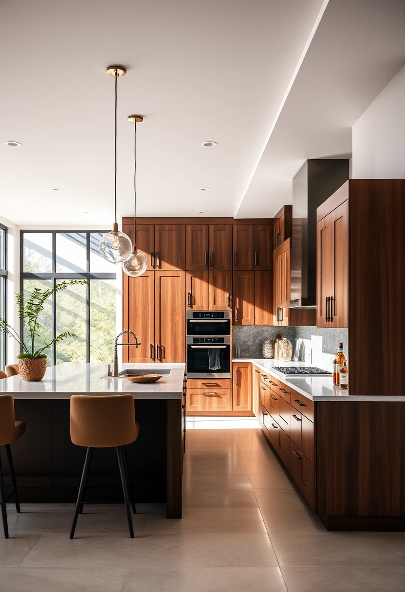 brown kitchen cabinets decor ideas 8