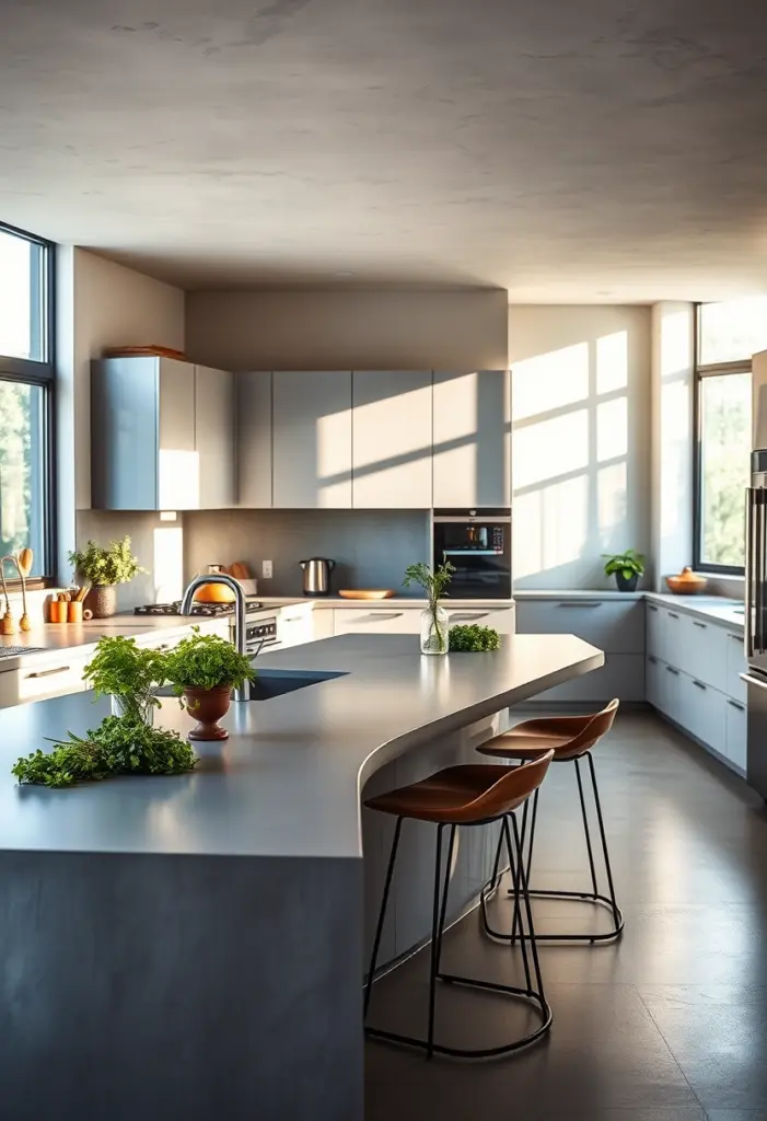 cement kitchen ideas 1