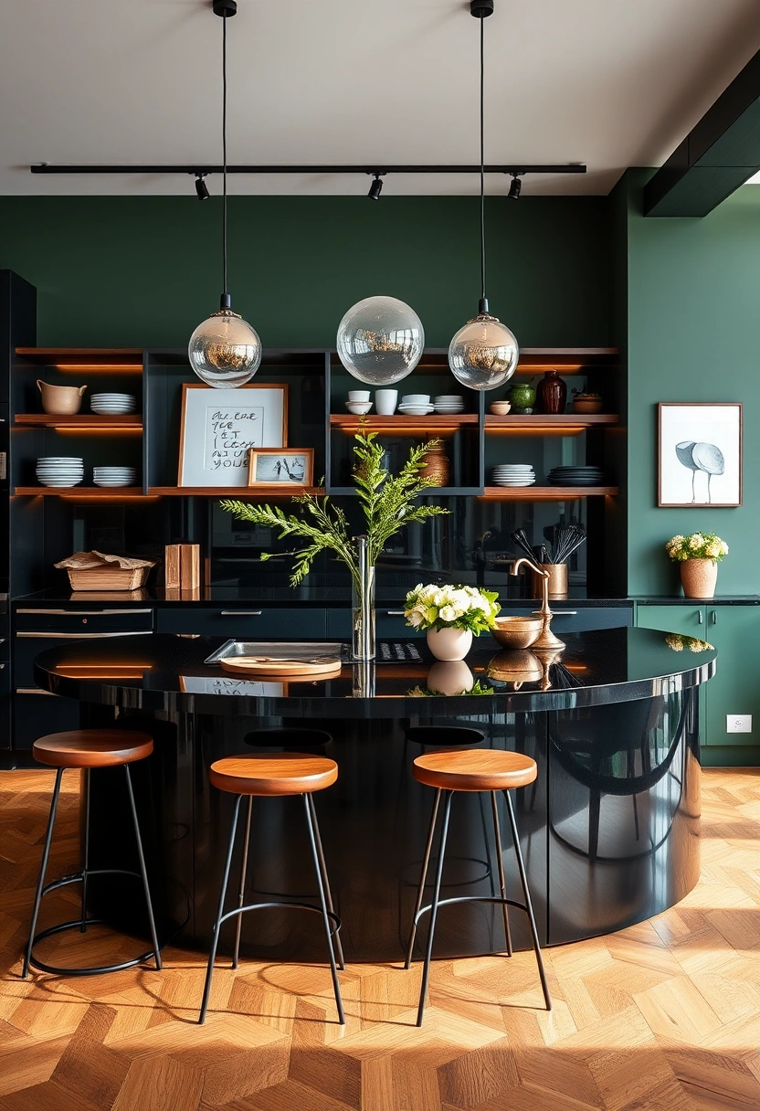 curved kitchen island ideas 11