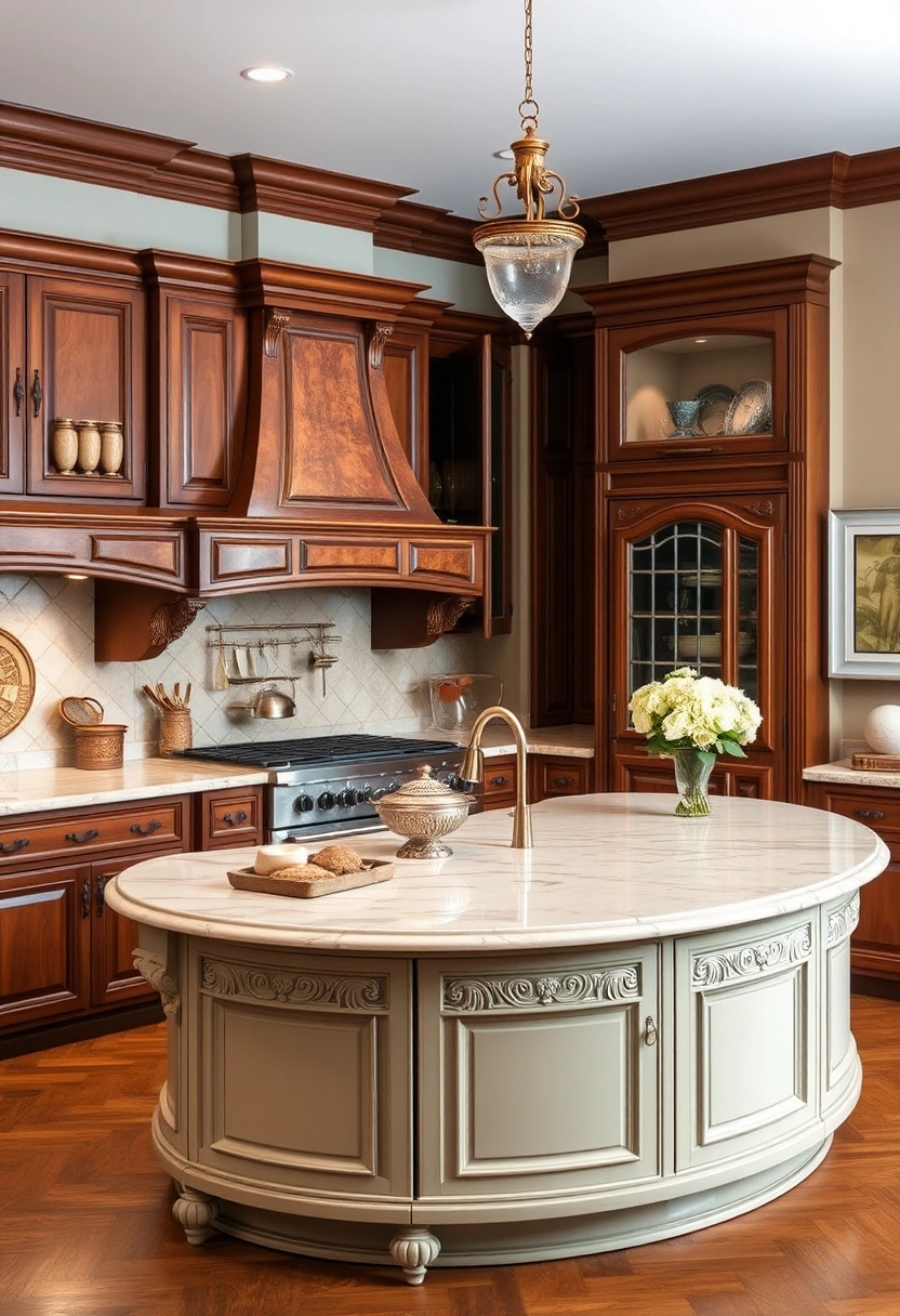 curved kitchen island ideas 13