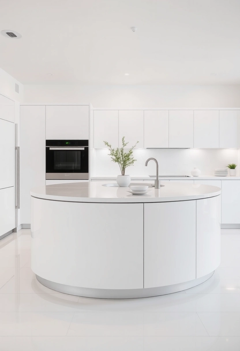 curved kitchen island ideas 14