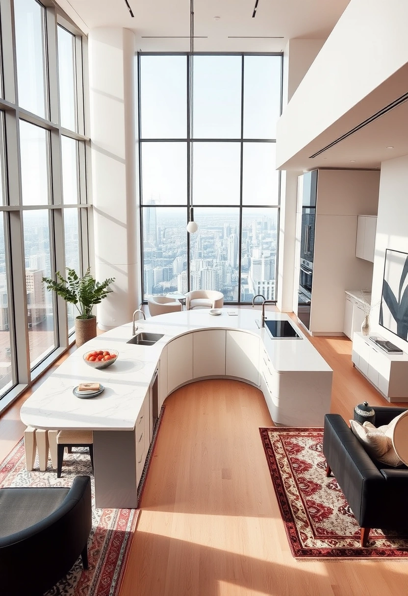 curved kitchen island ideas 18