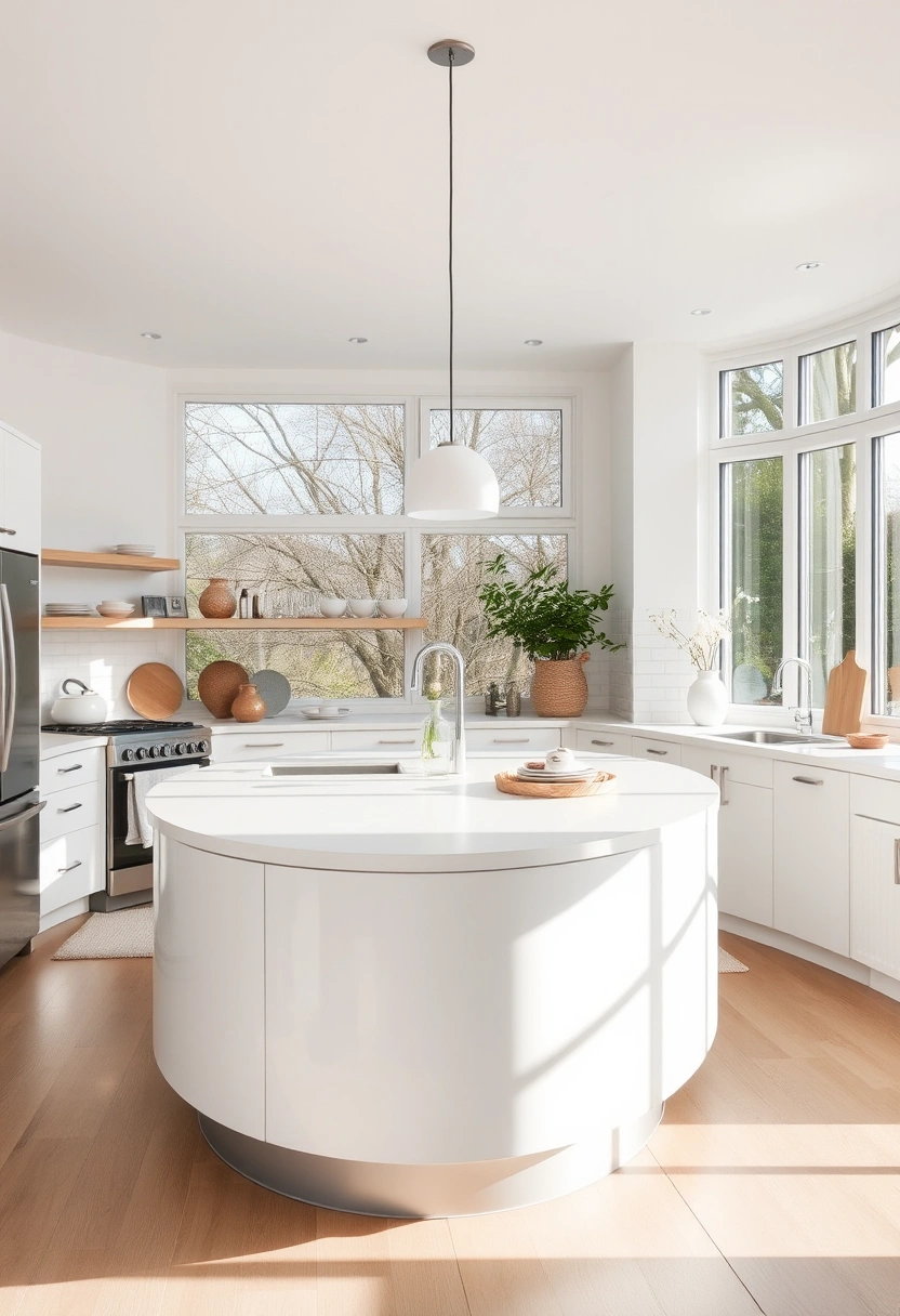 curved kitchen island ideas 4