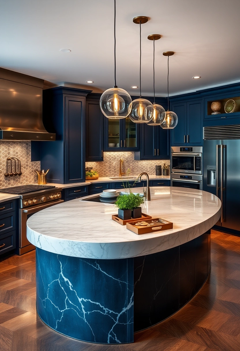 curved kitchen island ideas 6