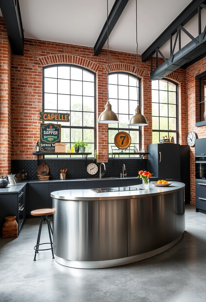 curved kitchen island ideas 9