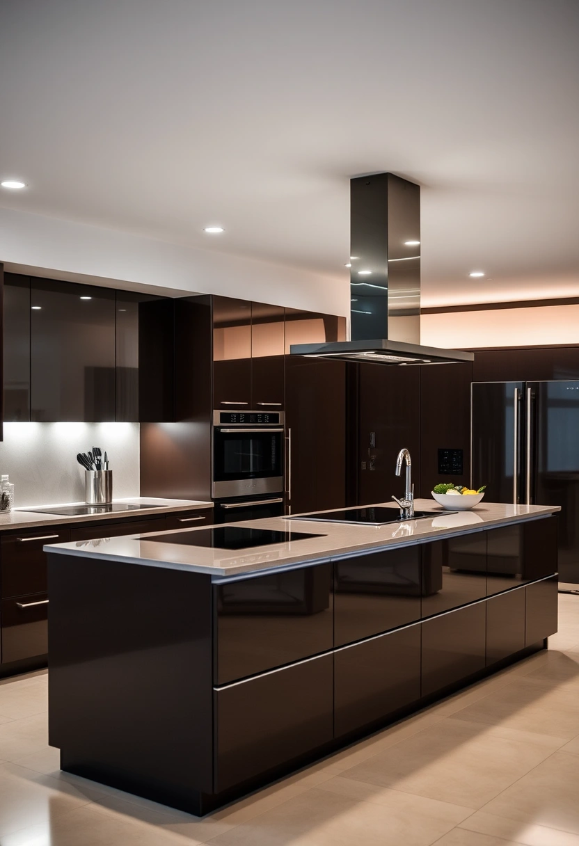 dark brown kitchen cabinets decor ideas 15