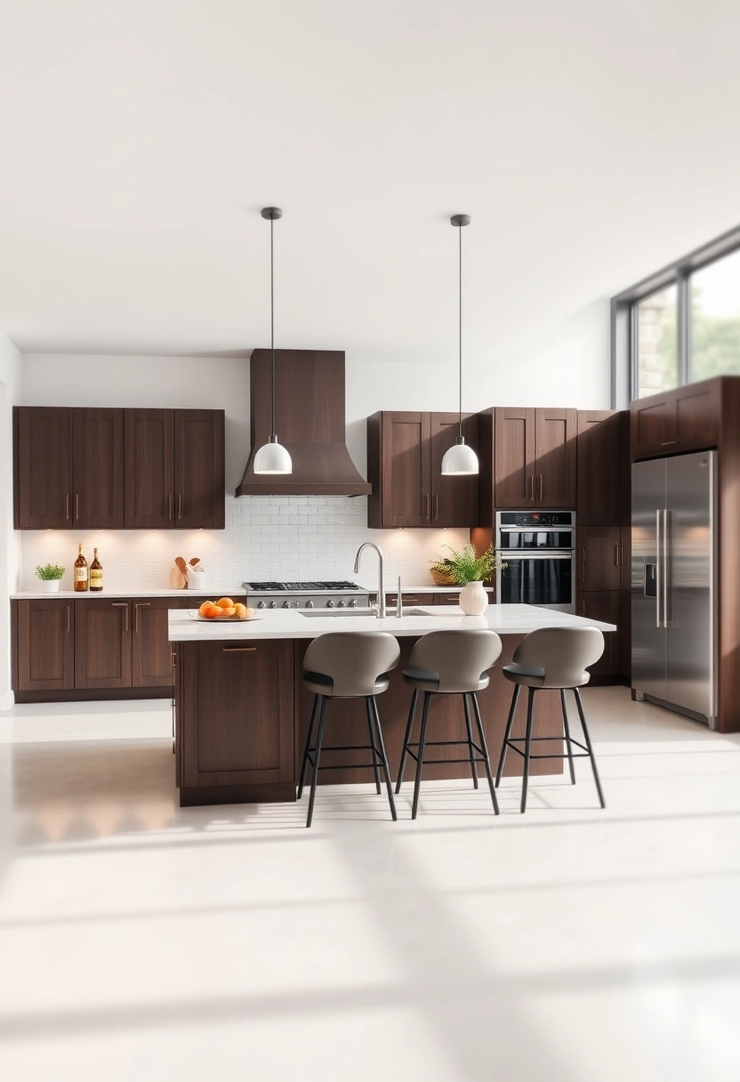dark brown kitchen cabinets decor ideas 19