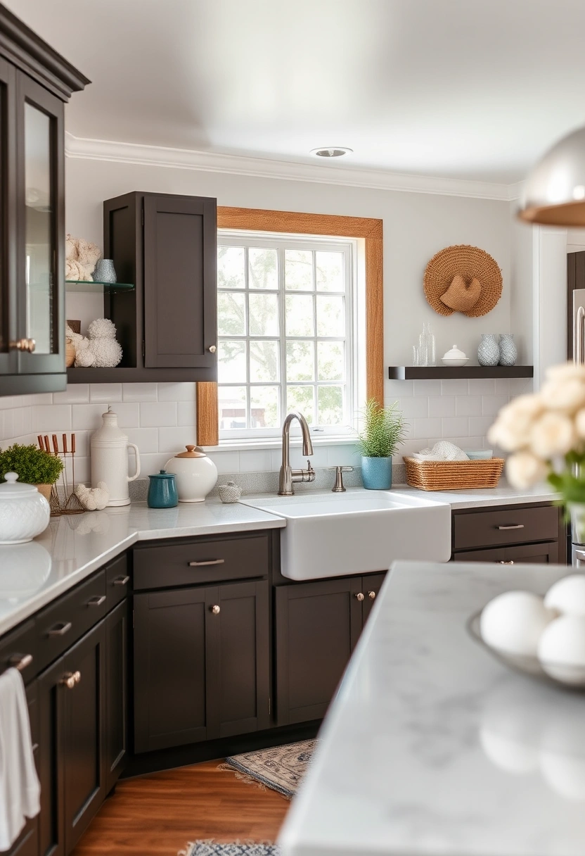 dark brown kitchen cabinets decor ideas 5
