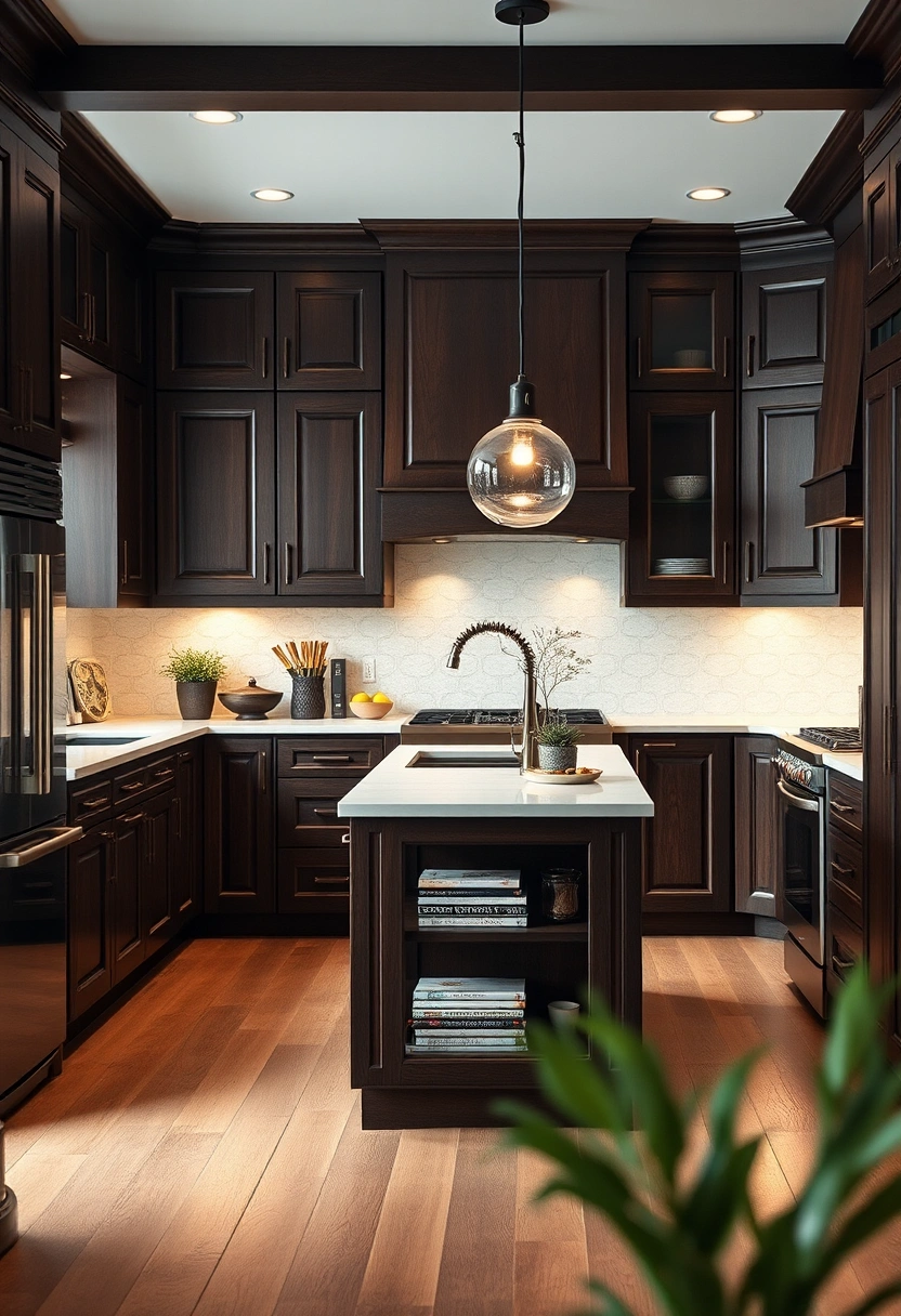 dark brown kitchen ideas 17