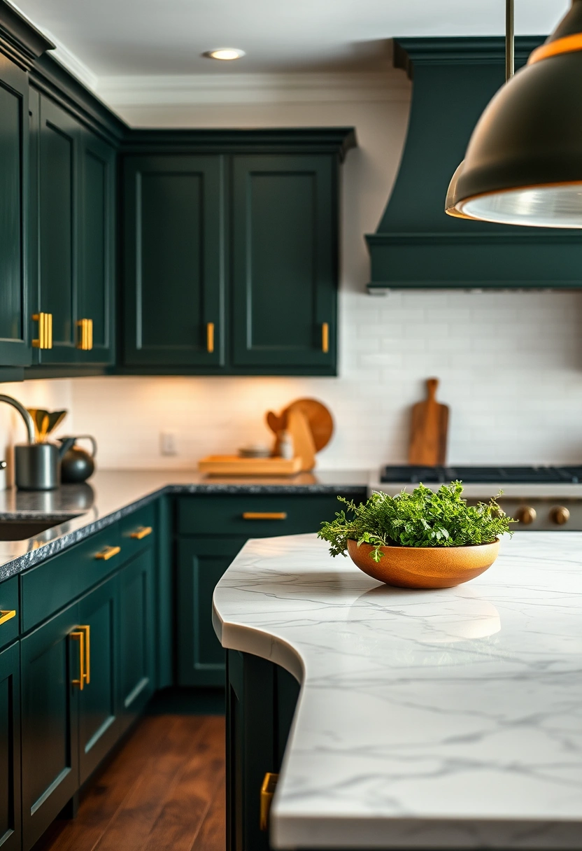 dark green kitchen ideas 1
