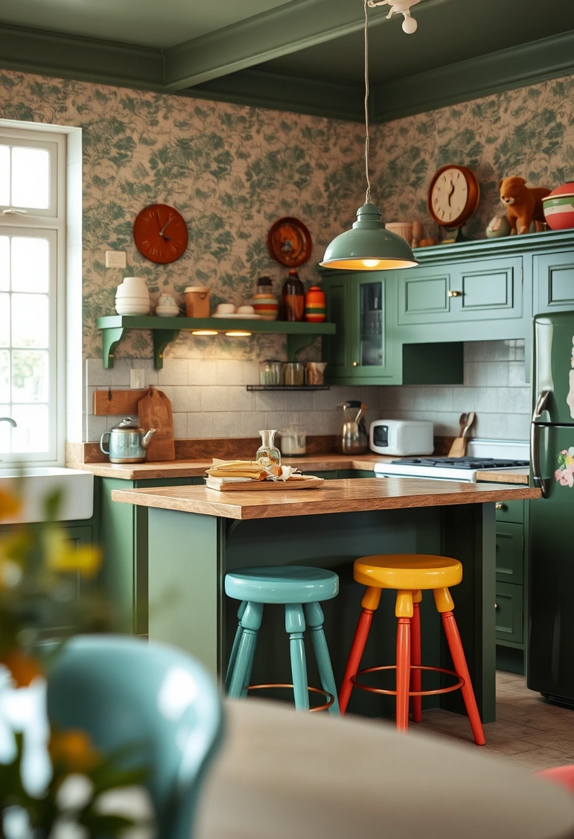 dark green kitchen ideas 11