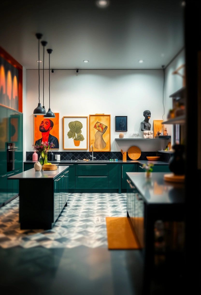 dark green kitchen ideas 14