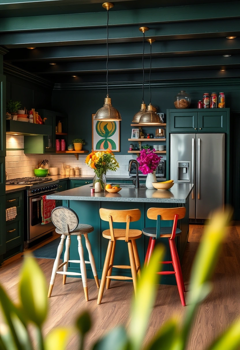 dark green kitchen ideas 20