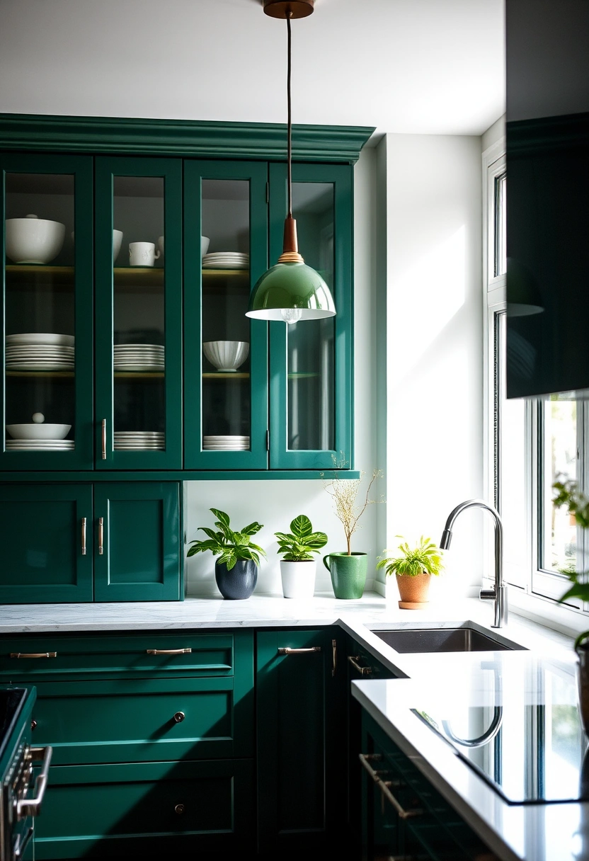 dark green kitchen ideas 3