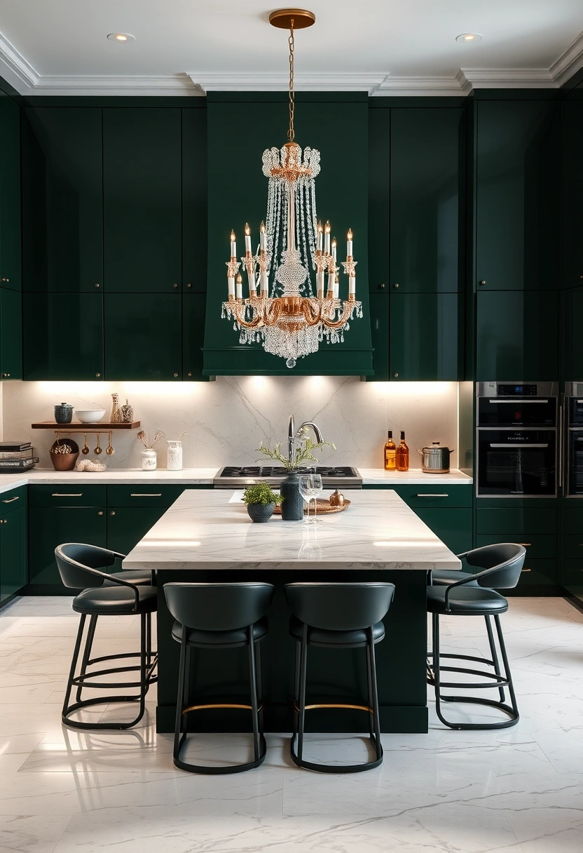dark green kitchen ideas 6