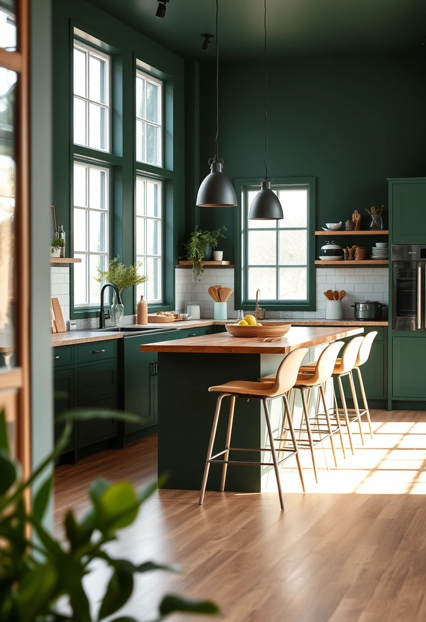dark green kitchen ideas 8