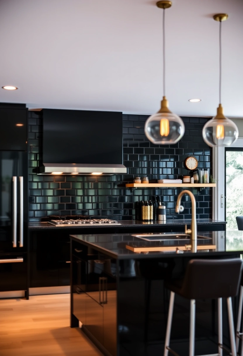 dark kitchen backsplash ideas 13