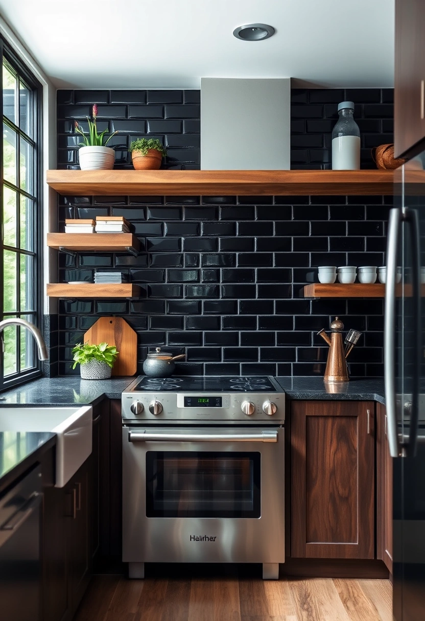 dark kitchen backsplash ideas 2