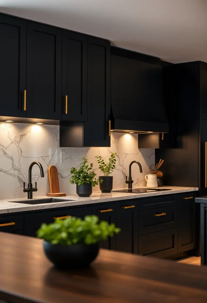 dark kitchen ideas 1
