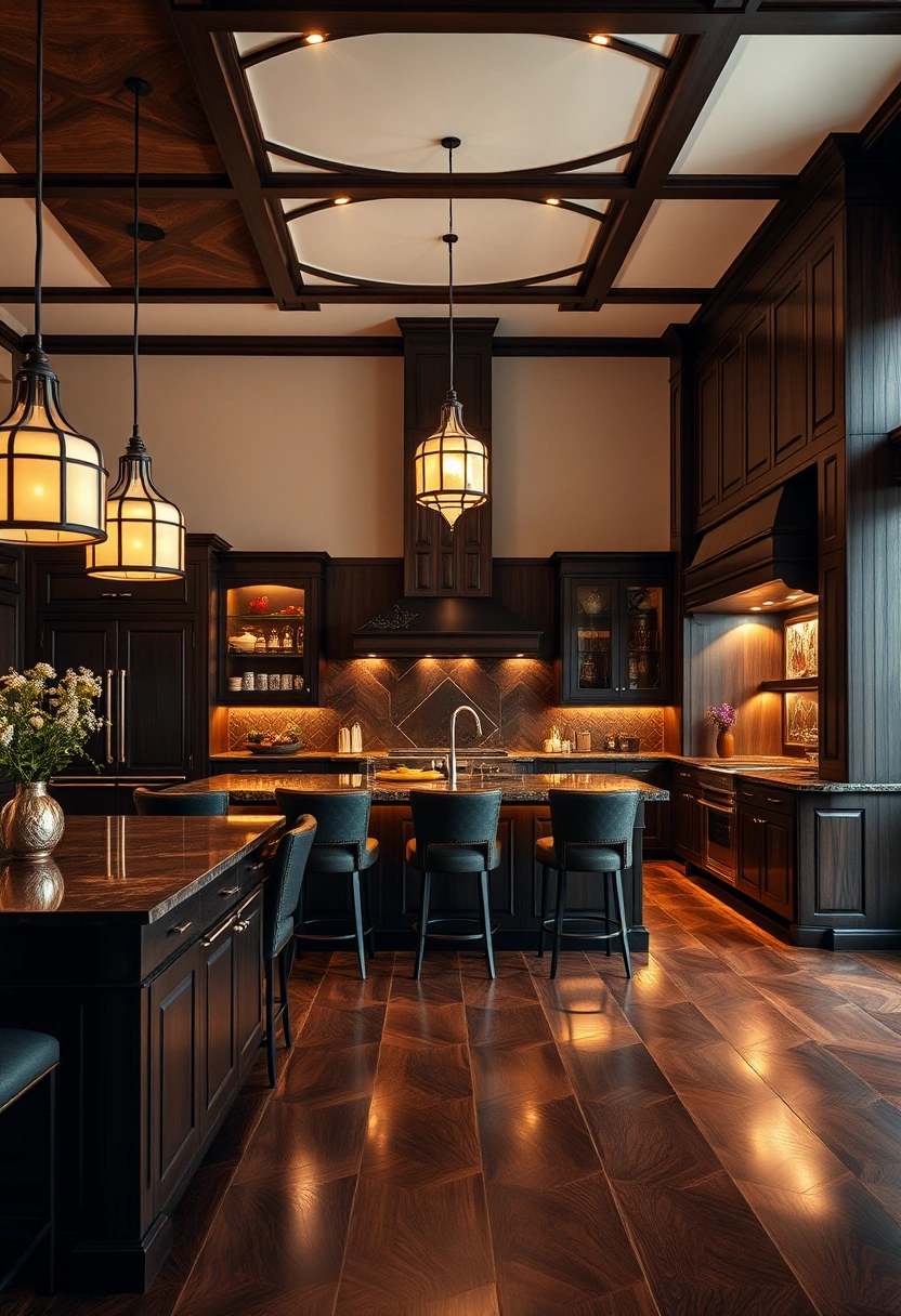dark wood kitchen ideas 14