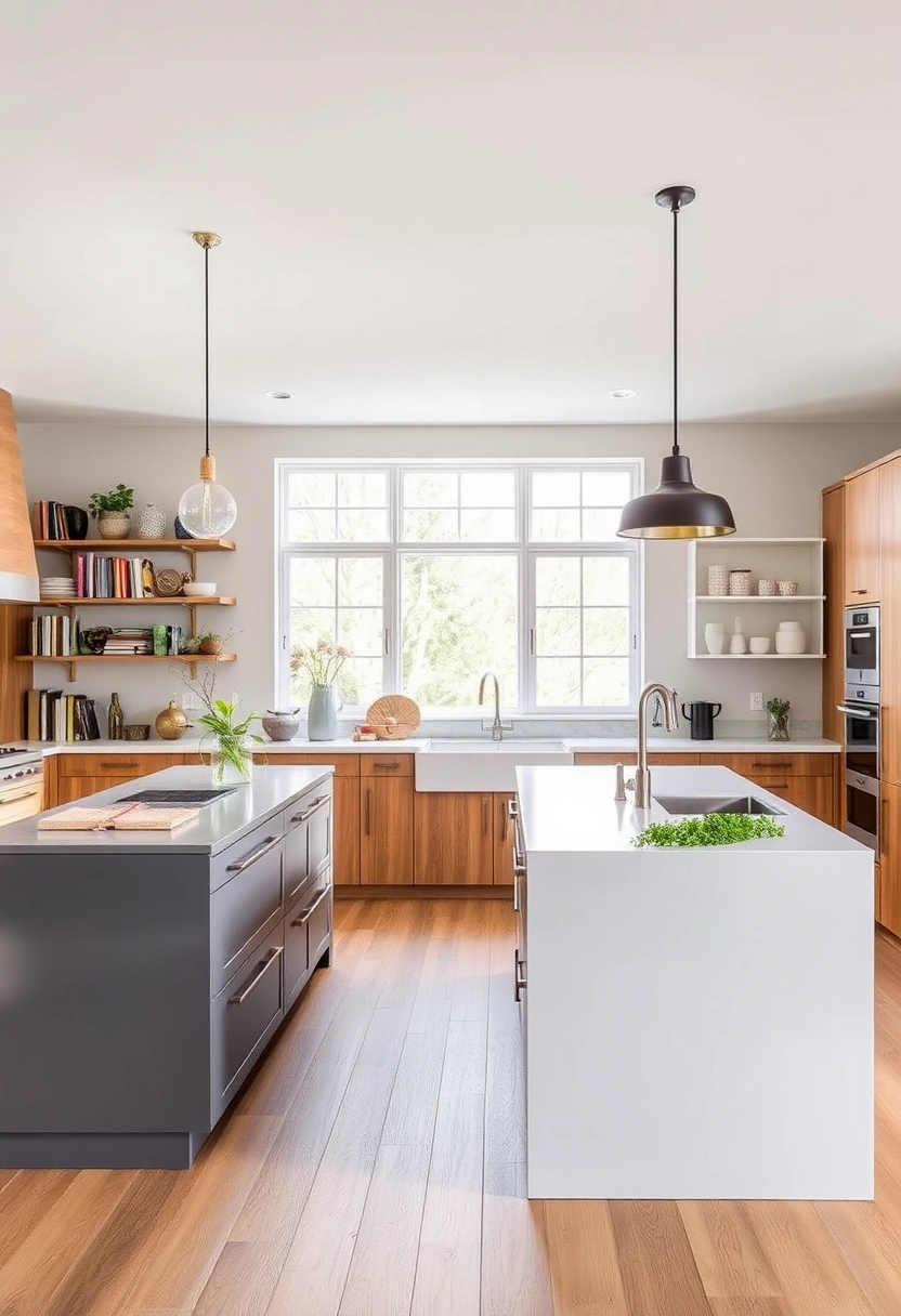 double kitchen island ideas 20