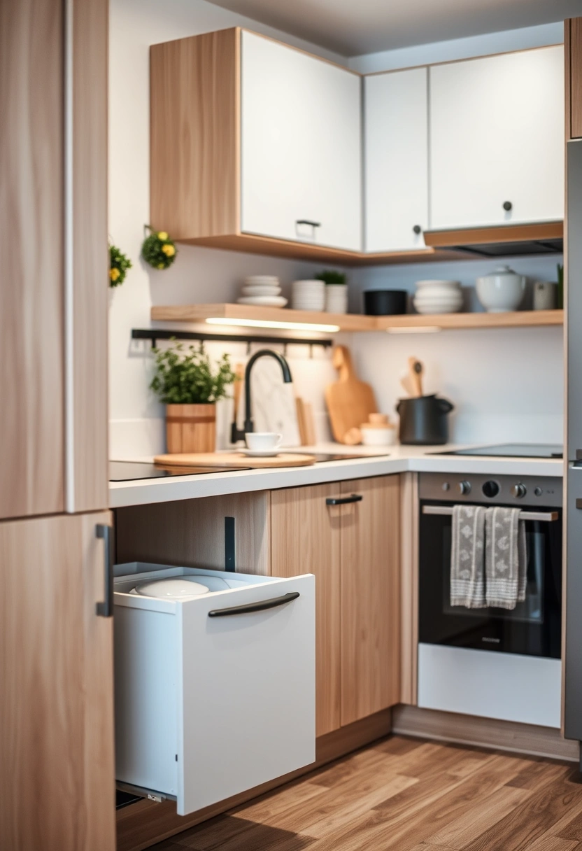 dustbin storage ideas kitchen 5