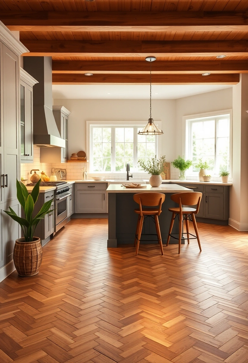 farmhouse kitchen flooring ideas 11