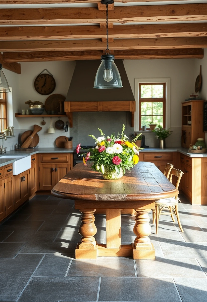 farmhouse kitchen flooring ideas 15