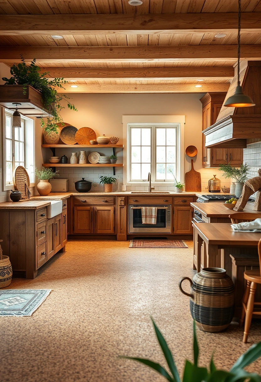 farmhouse kitchen flooring ideas 17