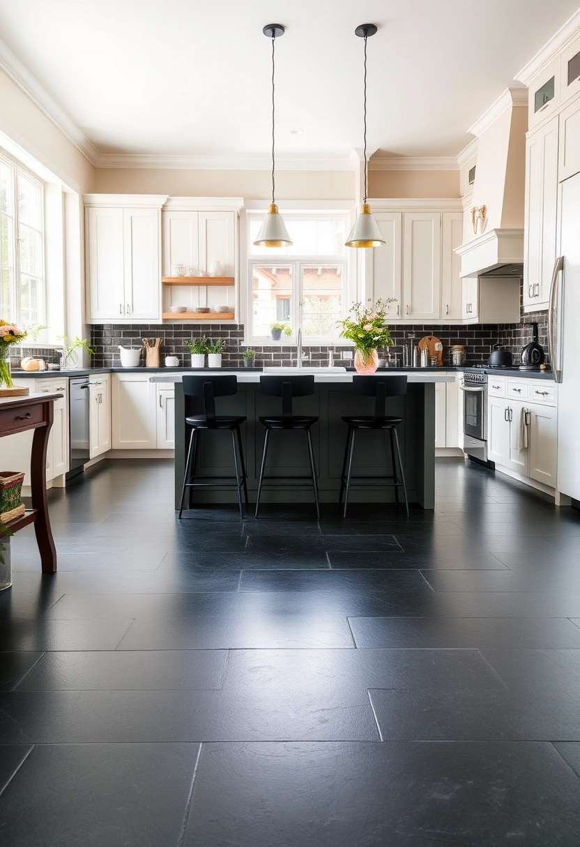 farmhouse kitchen flooring ideas 19