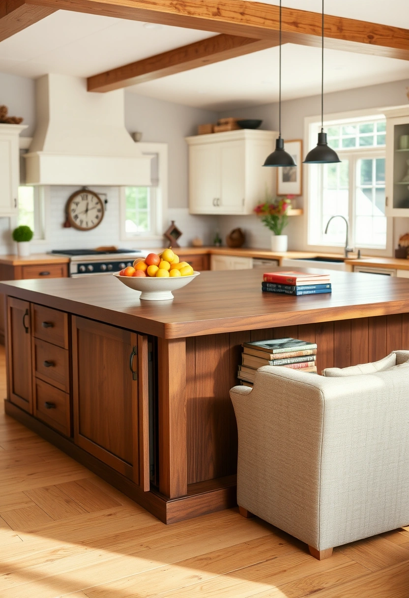 farmhouse kitchen island ideas 14