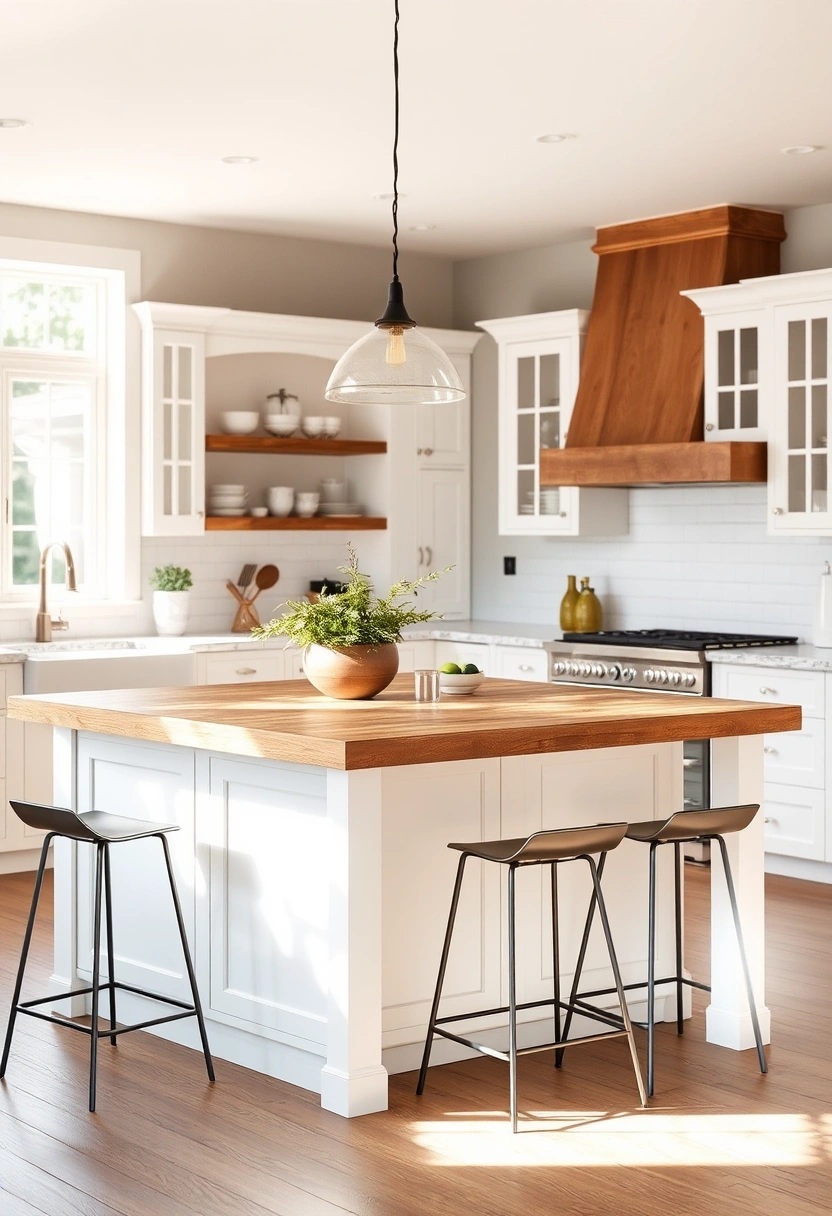 farmhouse kitchen island ideas 17