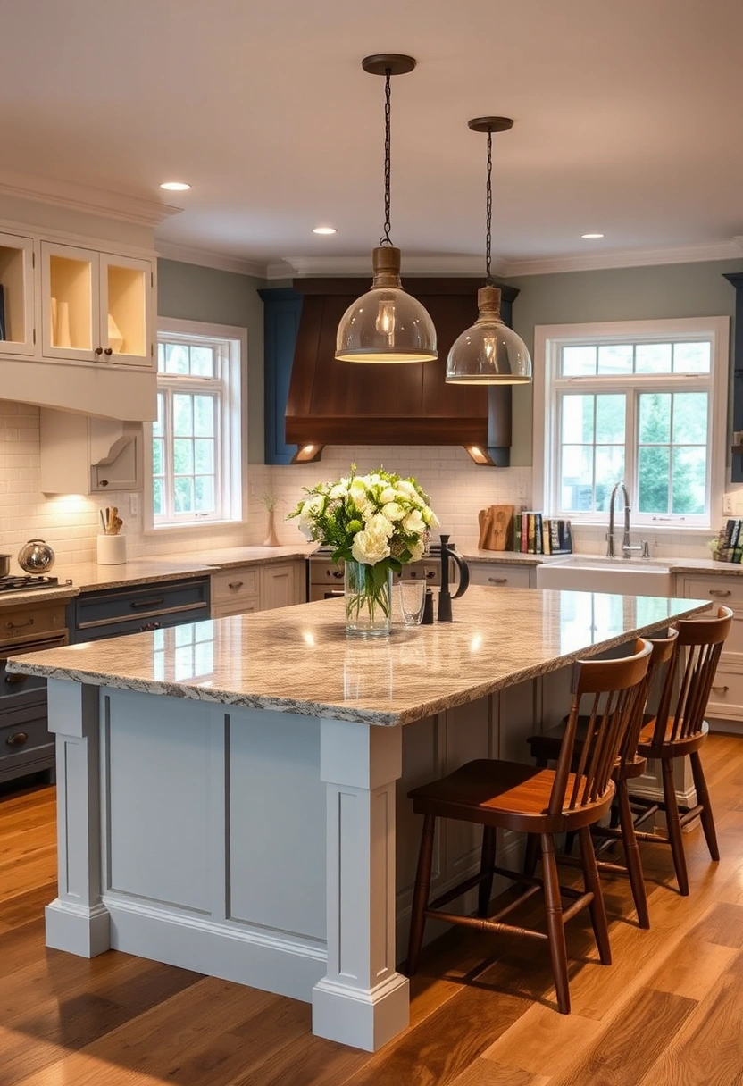 farmhouse kitchen island ideas 20