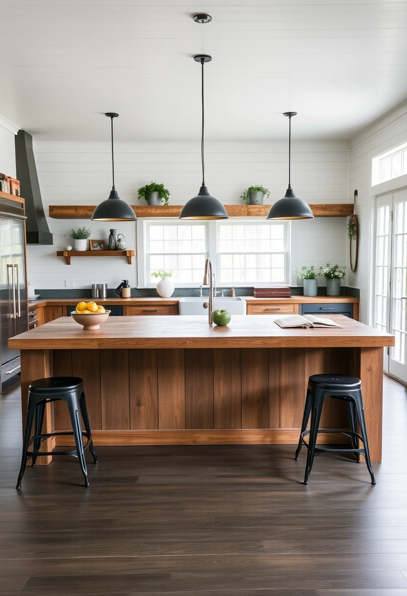 farmhouse kitchen island ideas 3