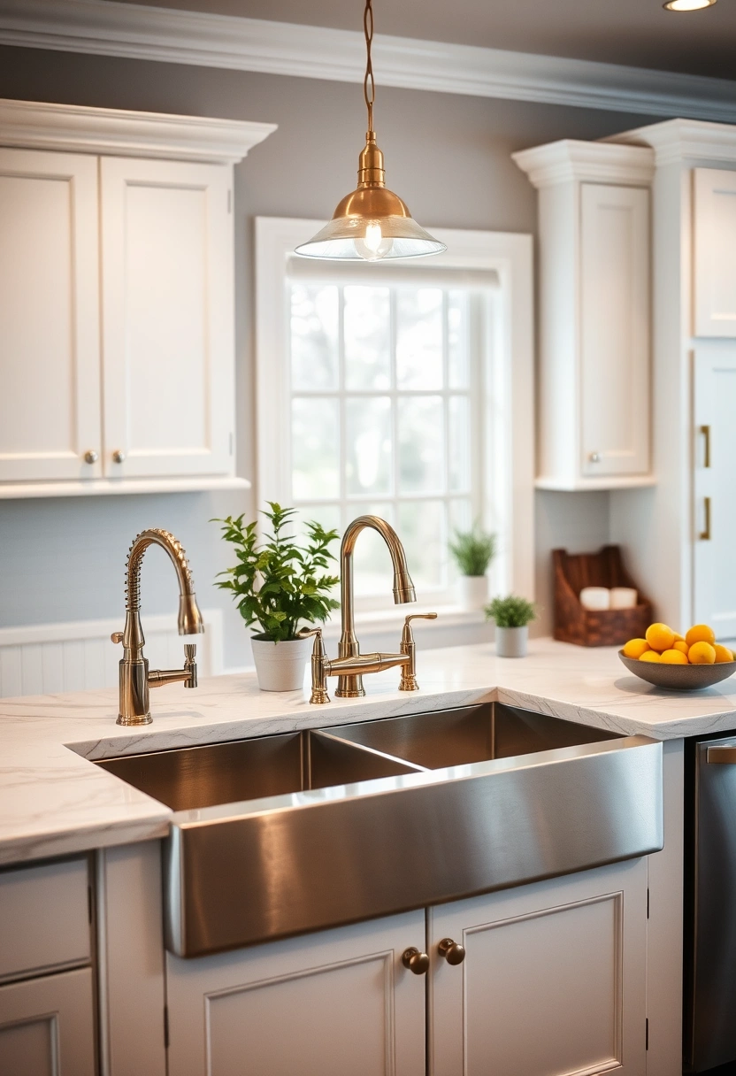 farmhouse kitchen sink ideas 13