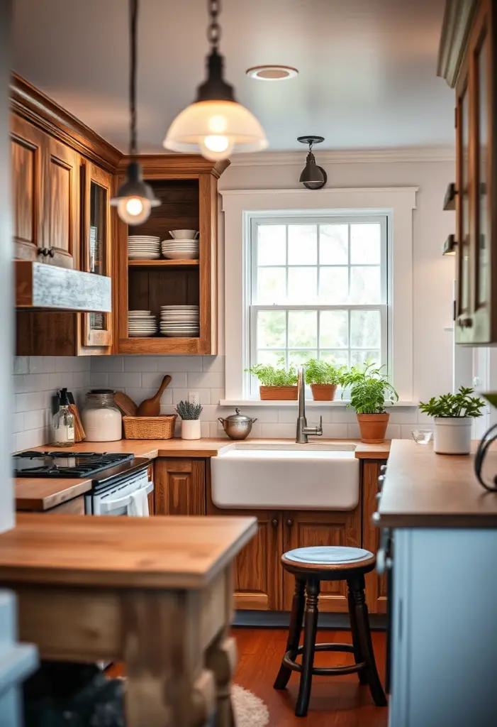 farmhouse small kitchen ideas 1