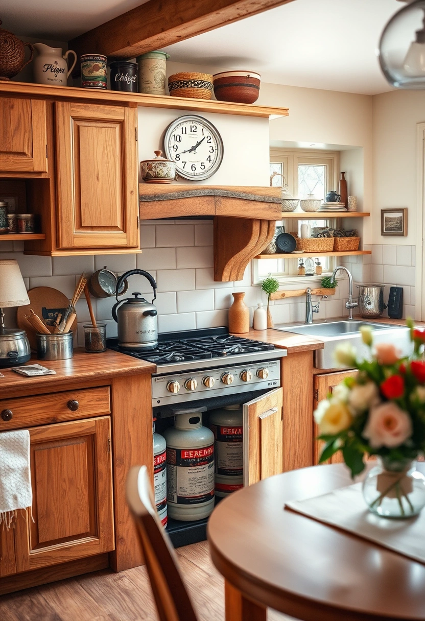gas cylinder storage ideas in kitchen 15