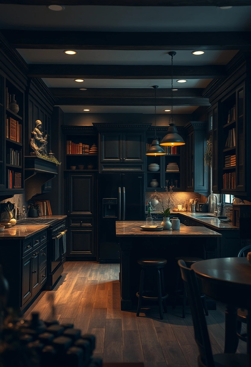 goth kitchen ideas 13