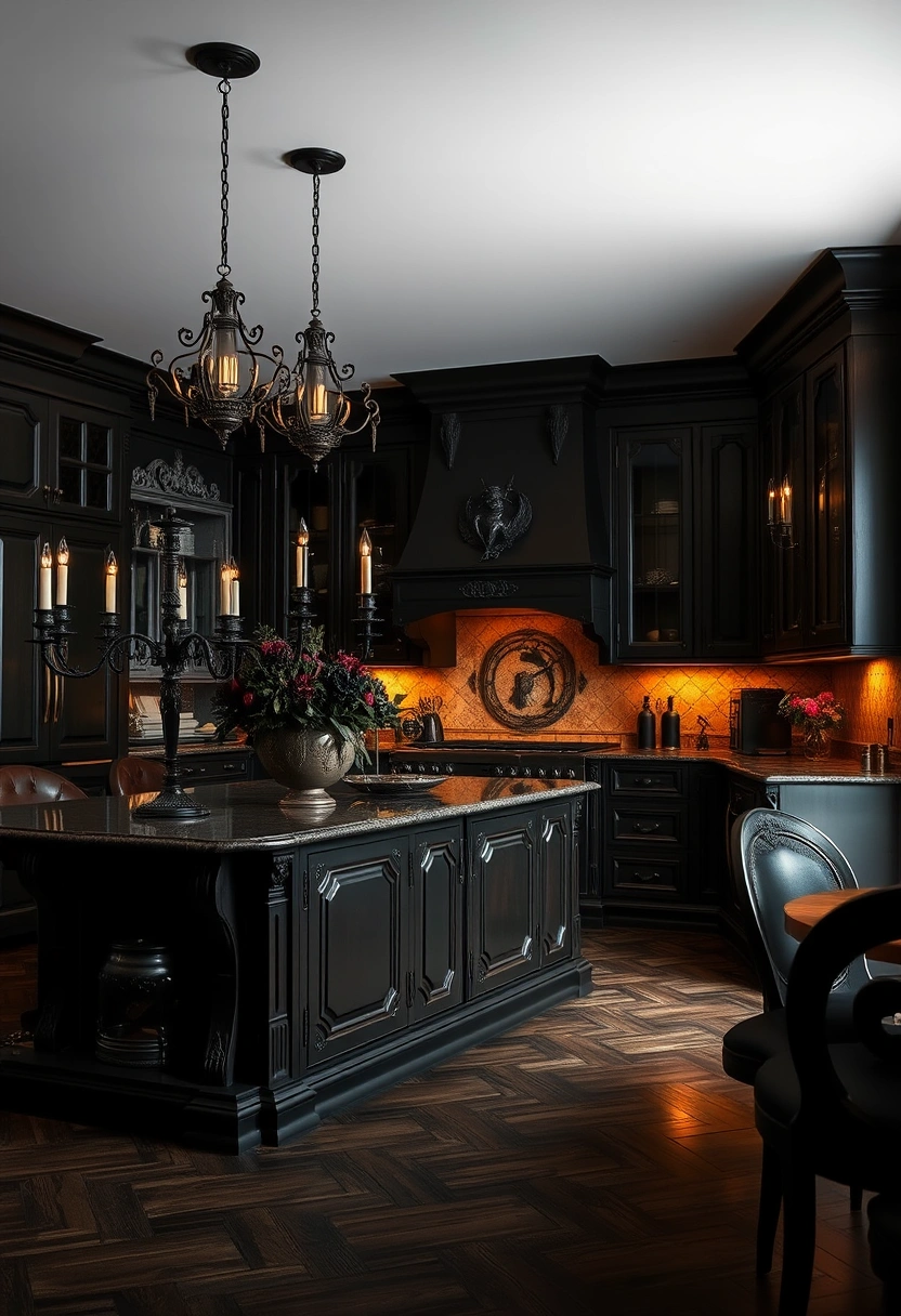 goth kitchen ideas 19
