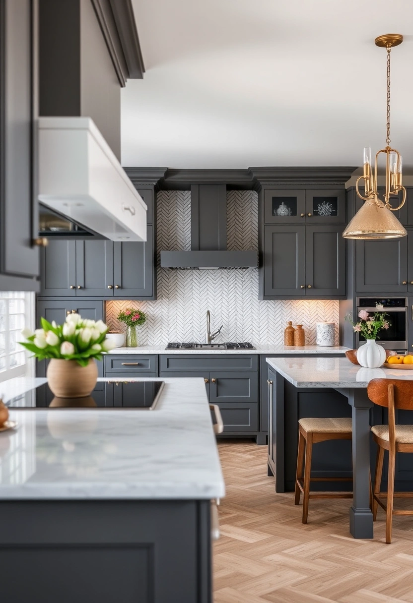 gray kitchen cabinets backsplash ideas 17