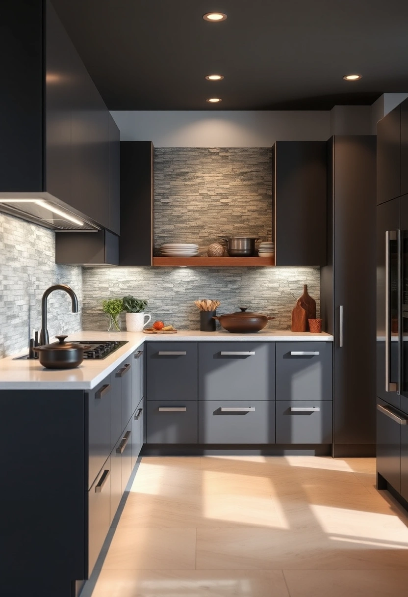 gray kitchen cabinets backsplash ideas 8