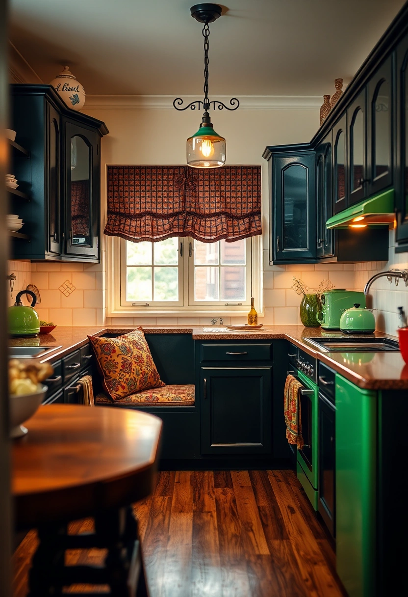 green and black kitchen ideas 13